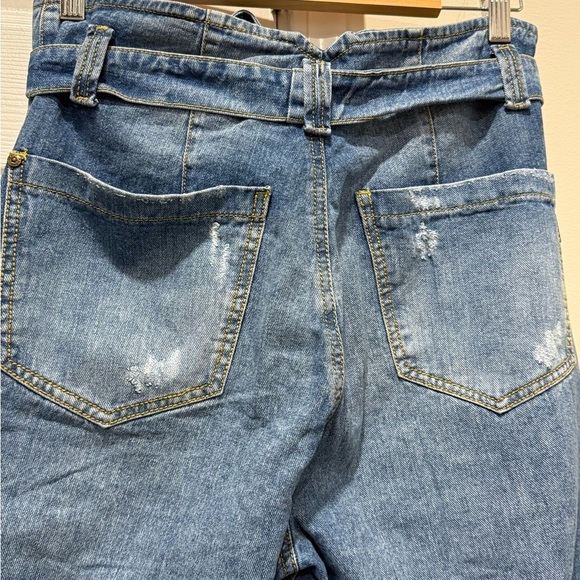 AsiSea belted distressed Jeans made in Columbia Sz 12/30 - Picture 3 of 13